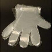 Jednorazowe rękawiczki męskie, tworzywo sztuczne (polietylen), 100 szt.