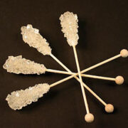 Kandis-Sticks – cukier kryształowy na patyczkach, kolor biały, 100 szt., 1 kg