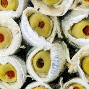 Bocconcini, sardelki zwinięte do okoła nadzianych oliwek, marynata, 1kg