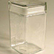 Słoik czterokątny ze szklaną przykrywką, wysoki, 1,5 litra, 1 szt.