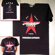 RGF T – shirt Classic, unisex, czarny z logo, rozm. L, 1 szt.