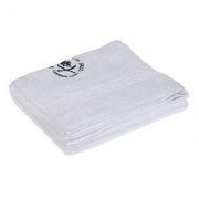 JRCG – Ręcznik, biały z czarnym logo, 1 szt.