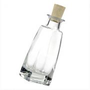 Szklana butelka, czterokątna, z korkiem, 100ml, wys. 13,3 cm, 1 szt.