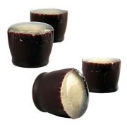 Foremki czekoladowe z nadzieniem karmelowym z chrupiącymi kuleczkami herbatnikowymi, TK, Cacao Barry, 45 szt.
