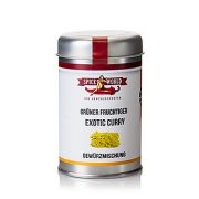 Exotic Curry w proszku, zielone, łagodne i owocowe, Spiceworld, 90g