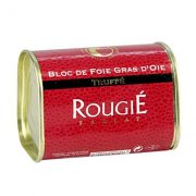 Wątróbka z gęsi z kawałkami wątróbki, 3% trufli, 86% foie gras, trapez, Rougie, 145g